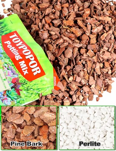 image for TOYPOPOR Orchid Potting Mix, Orchid Bark with Perlite, Potting Soil Me