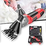 Schafschermaschine 1000W Elektrische Schafschere 2600 U/min Schaf Trimmer, Scherer & Körperhaartrimmer 9 Gerade Zähne Kohlenstoffstahl Klinge Schermaschine für Ziegen Rinder Pferd