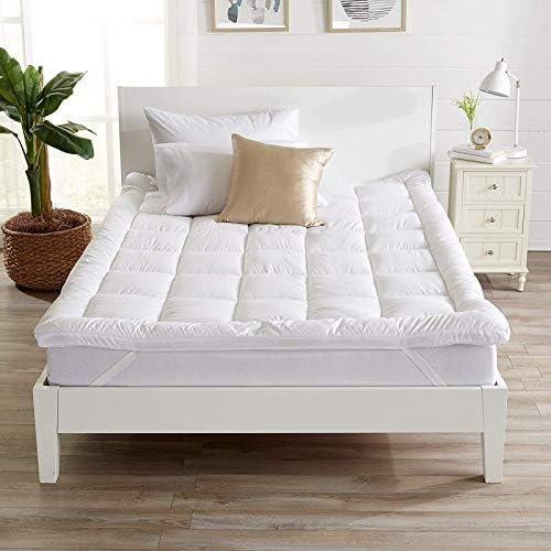 Microfiber Double Bed Mattress Topper/Padding (King Size, 72x78inch, White)
