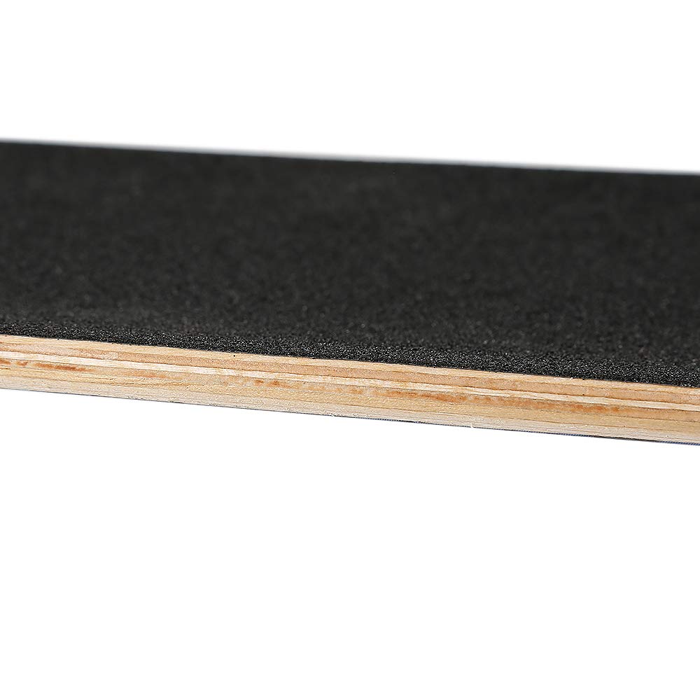 Skateboard Completo per Bambini, Adolescenti e Adulti Principianti Doppio Kick Maple Deck Concave Cruiser Skateboard