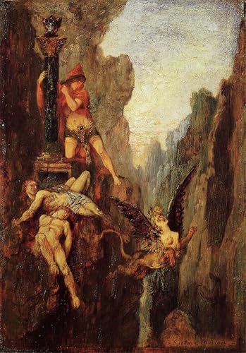 Tableaux muraux art poster Sphinx : habissez un mur vide avec l'œuvre Gustave Moreau 60x90cm