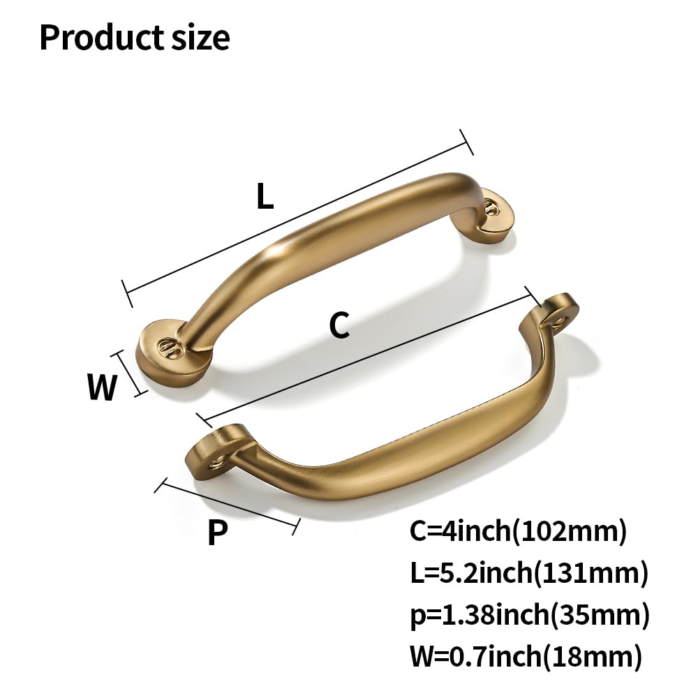 KHTUMEWARE-80338 Champagne Bronze Cabinet Pulls CTC 3 in (76 mm) 2-Pack in Champagne Bronze — KHTUMEWARE