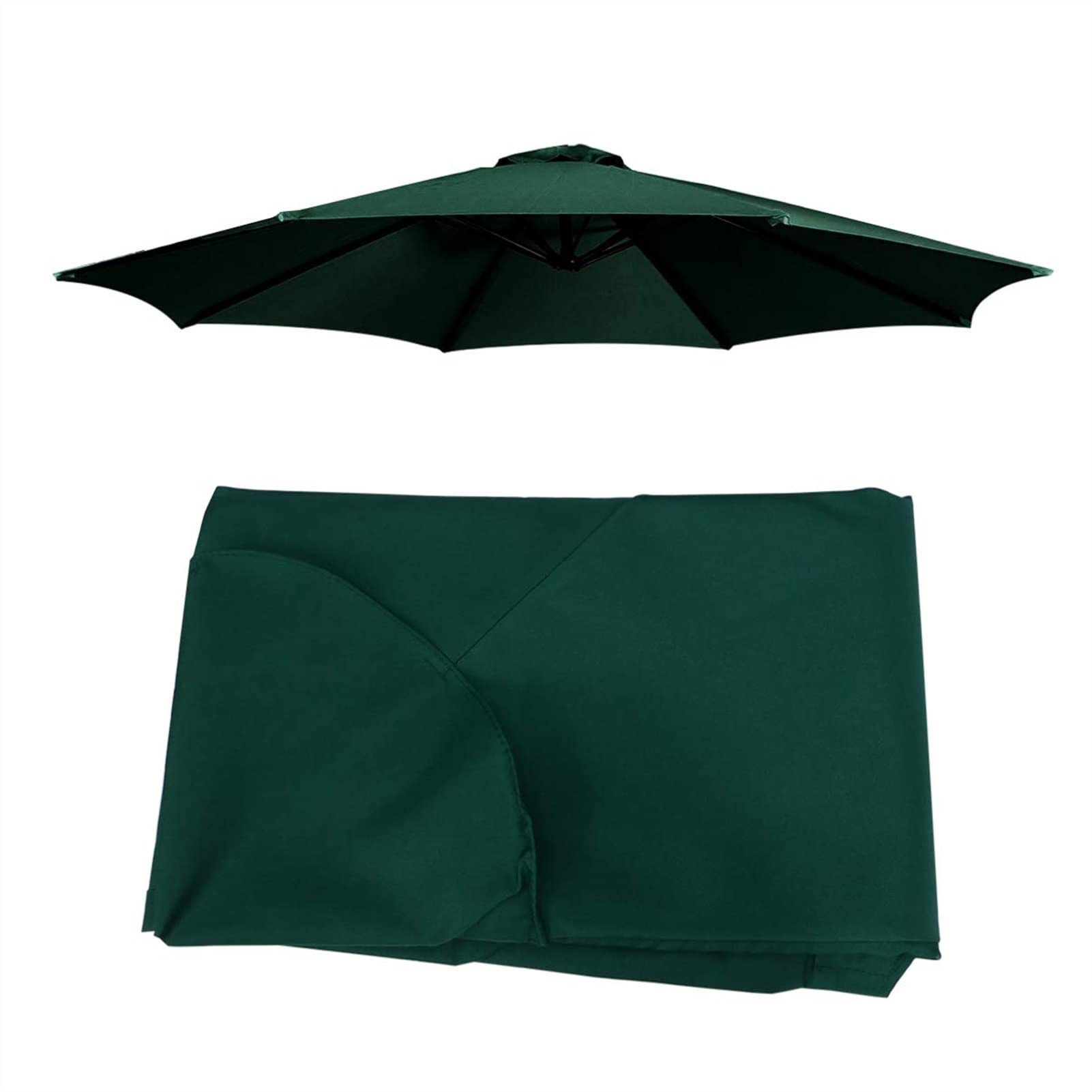 Intenst Toldo De Repuesto para Sombrilla De Patio, 3 M, 8 Varillas, Resistente Al Agua, para Exteriores, Duradera para Jardín, Patio, Patio Trasero, Piscina (Solo Toldo) (Color : Green)