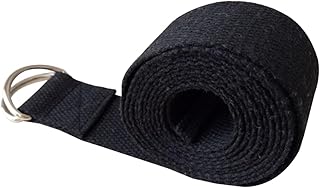 Toddmomy Yoga Strap for Stretching Yoga Exercise Strap D Ring Yoga Strap Yoga Stretch Belt Black Yoga Fitness Strap Yoga Strap for Stretching Yoga Exercise Strap