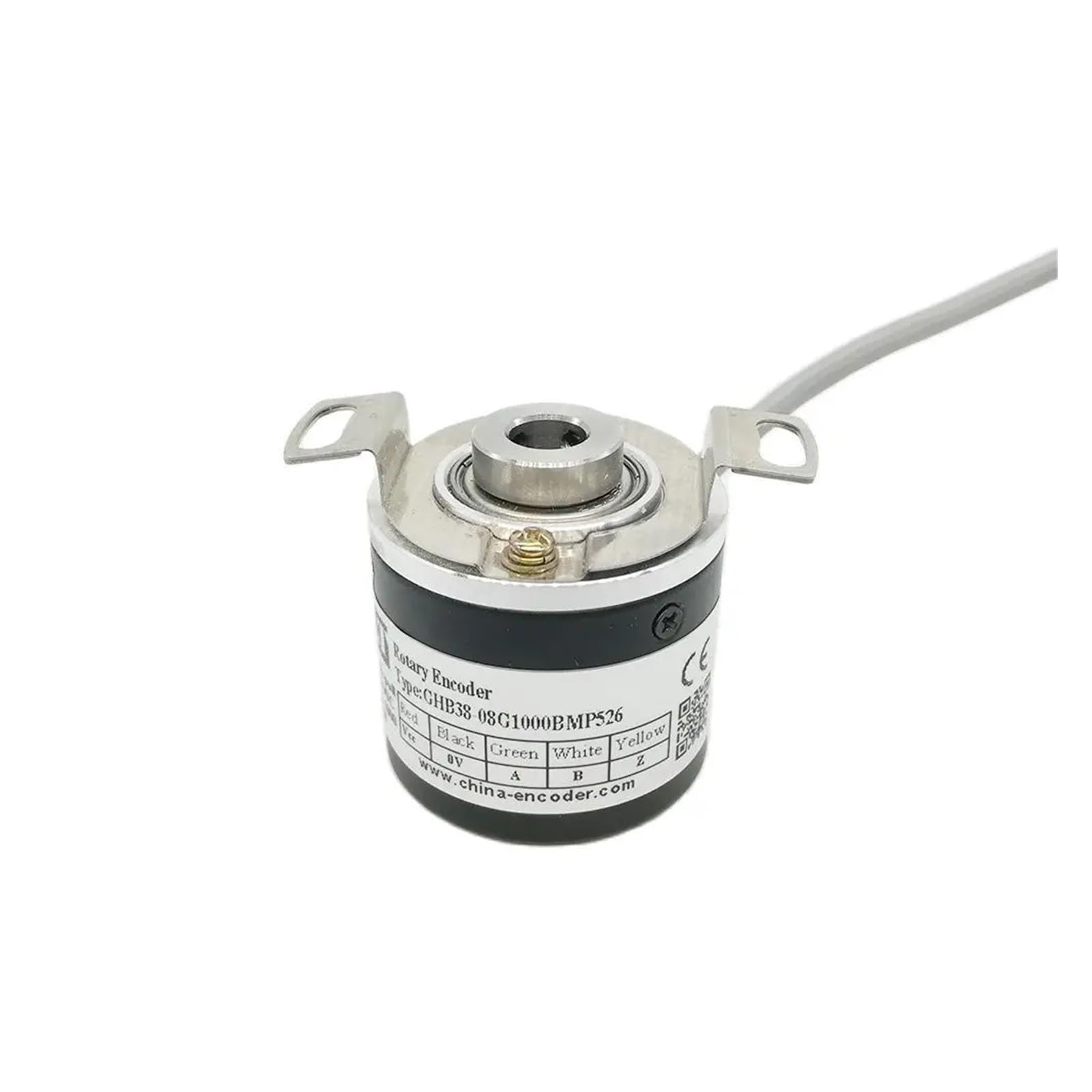 GHB38 ślepy wałek obrotowy enkoder, 5mm, sterownik linii ABZ A-B- Z- 38mm OD(500ppr)