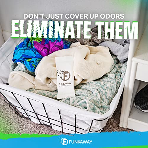 funkaway extreme odor eliminating closet sachet odor absorbing packet ideal for closets drawers hampers attics and storage spaces fresh smell for up to 90 days