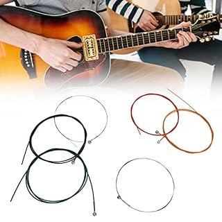 Pwshymi Jeu de Cordes de Guitare, 6 pièces de Cordes de Guitare Longue durée Professionnelles pour la Performance - Les Beatles, Paul McCartney, John Lennon, RIngo Starr, George Harrison Pwshymi Jeu de Cordes de Guitare, 6 pièces de Cordes de Guitare Longue durée Professionnelles pour la Performance – Image 5