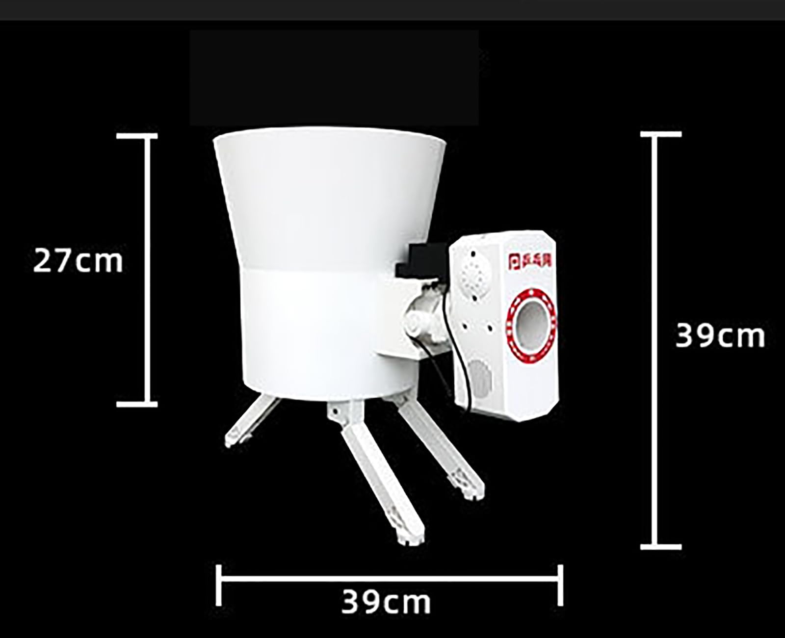 Macchina robot da ping pong, macchina per palline da ping pong con telecomando, può contenere circa 120 palline, 1-50 m/s, potente motore brushless, regolazione della velocità, per esercitarsi a casa