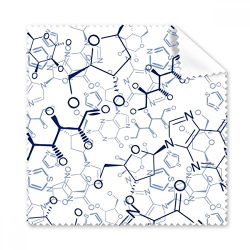 Chiffon de Nettoyage bleu structure moléculaire tissu lunettes et nettoyant écran téléphone 5pcs