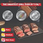 T-Fal OptiGrill Stainless Steel XL Electric Grill 6 Servings 9 Intelligent Automatic Cooking Modes 1800 Watts Nonstick Removable Plates, Dishwasher Safe, Indoor, Frozen Food - Image 2