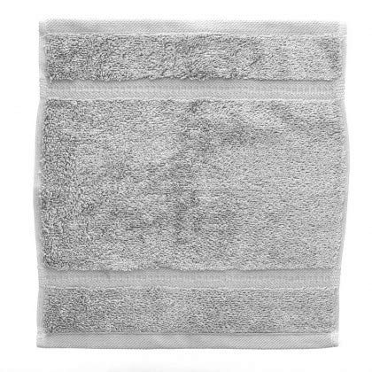 aztex Egyptian Range, 100% Cotton Towels - Face Cloth, Silver