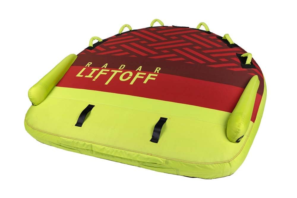 Radar Liftoff Marshmallow Top Towable Tube, Red/Yellow, 3 Person