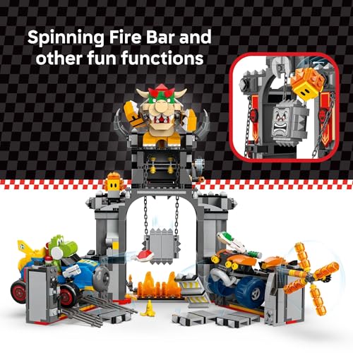 LEGO Super Mario: Mario Kart – Bowser’s Castle Building Toy for Kids - Pretend Play Set for Boys & Girls, Ages 9+ - Nintendo Gift Idea for Young Gamers - W/Yoshi & Bowser Toy Figures - 72039 - image 4