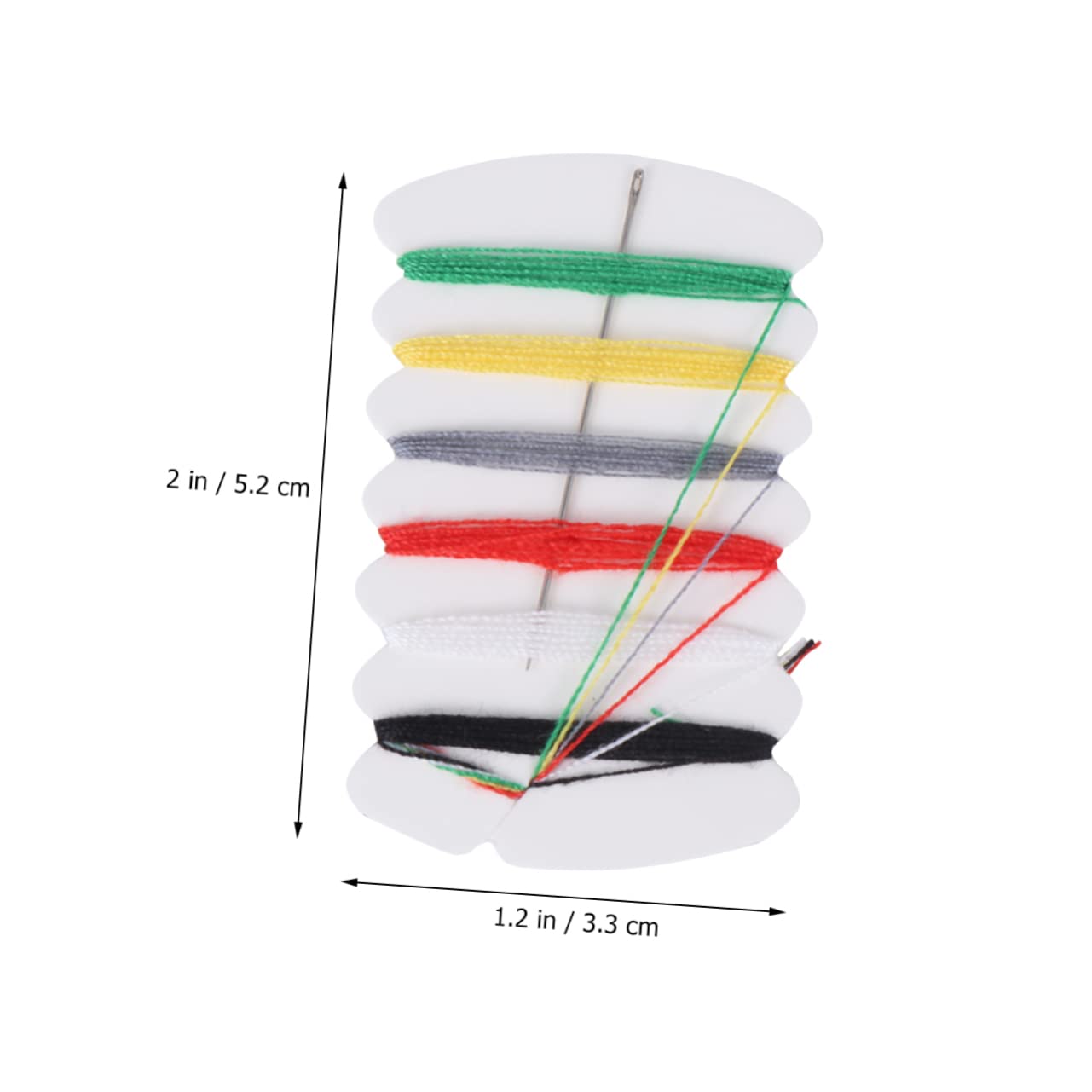 KALLORY 50pcs Sewing Thread Kit for Hotel Disposable Sewing Kit for Beginners Professionals Portable Needle Thread Repair Set