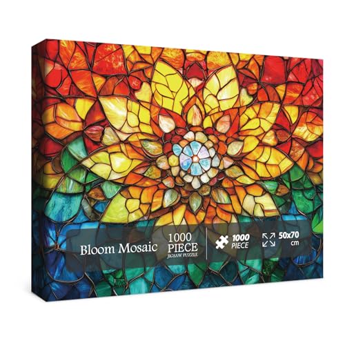 Puzzle Flores Vidrieras 3+ Anos miniatura 1