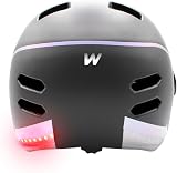 Kask Halo - Podłączony świecący kask - hulajnoga i rower - WISPEED - dla dorosłych unisex - czarny, rozmiar L - 58-61