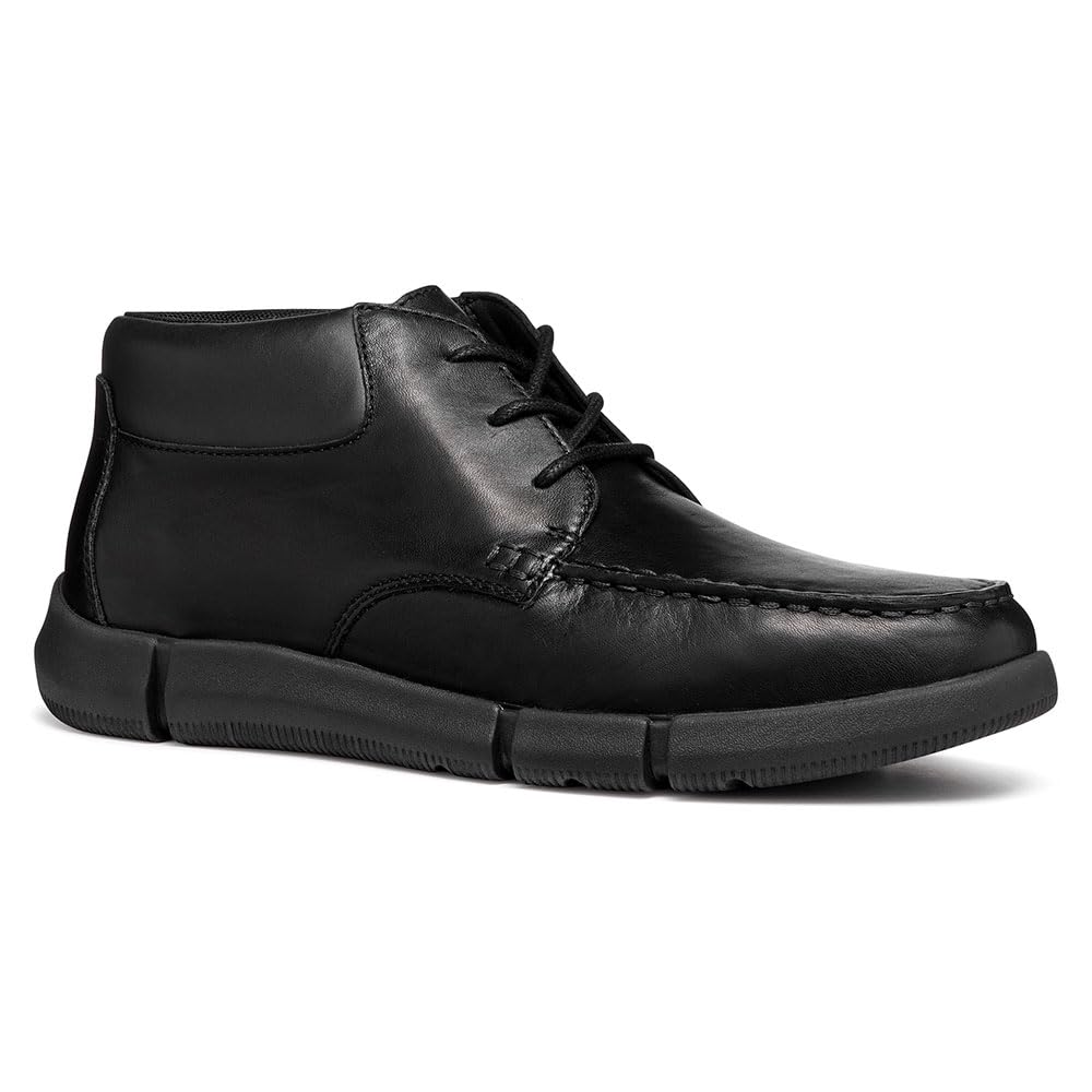 Geox Men's U Adacter M A Moccasin, Black, 10 UK