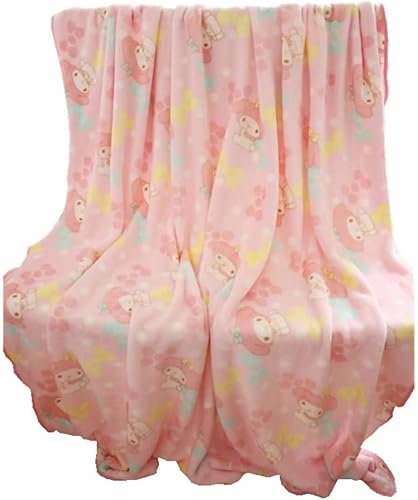 Linda manta de melodía de anime, manta de felpa suave, manta de forro polar coral, 39.4 x 39.4 in