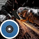 Aoyswuz 12 sztuk 76 mm tarcze arkuszowe ziarnistości 60, płyty ścierne z otworem środkowym 10 mm do stali nierdzewnej, metalu, stali i drewna