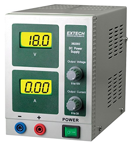 Extech 382202 Digital Single Output DC Power Supply 18V and 3A
