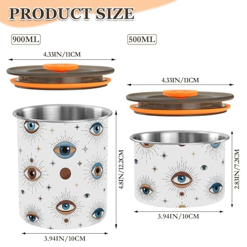 Contenedor Hermético para Café de Acero Inoxidable 900ml miniatura 2