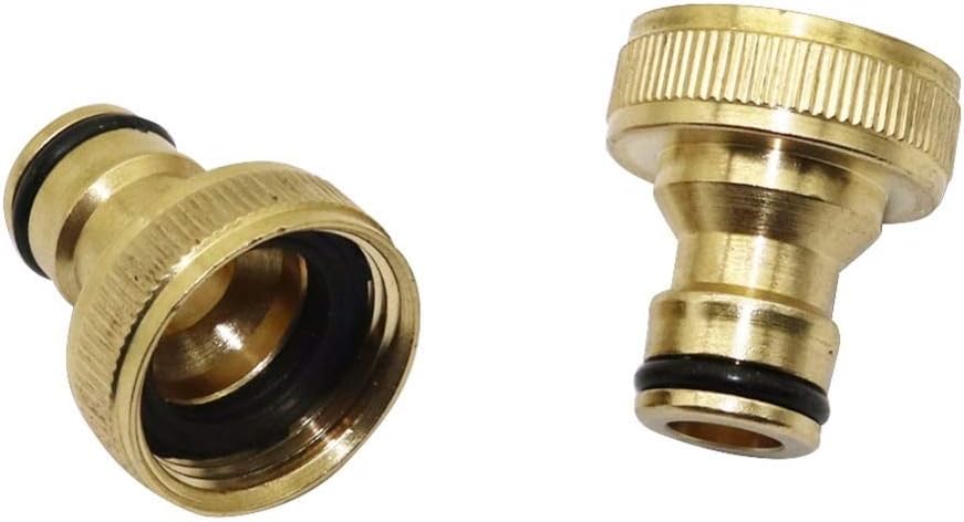 Garden Hose Connection Accessories 3/4'' Female Thread Standard Connector Washing Machine Gun Quick Connect Fitting Agriculture Tools Water Connector 20 Pcs (Color : Green, Diameter : 3/4'')