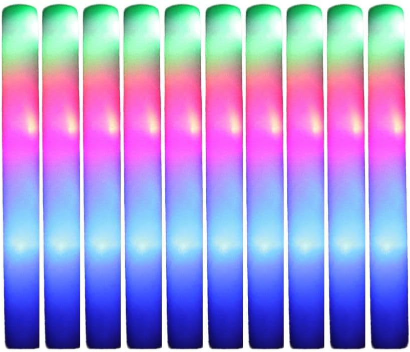 10 Bastão Luminoso Luzes Led Pisca Pisca Colorido Para Animar Festa Evento Aniversario