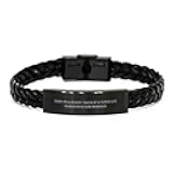 Gag Transportation manager Braided Leather Bracelet, Sorry I'm Already, Present For Colleagues, Sarcastic Gifts From Friends