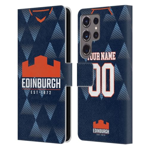 Coque cuir Samsung S24 Ultra Edinburgh Rugby étui portefeuille rigide