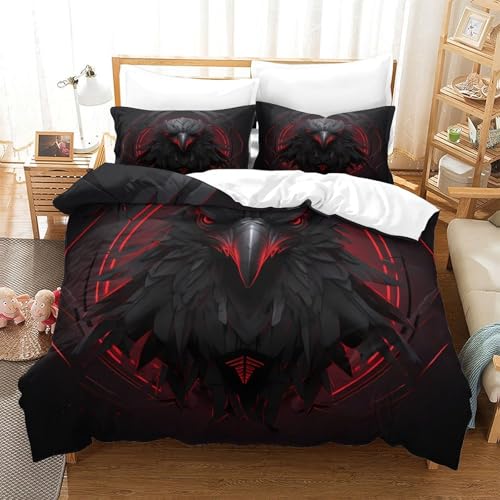 Housse de Couette Teckel 220x240 cm avec 2 taies pour lit King size