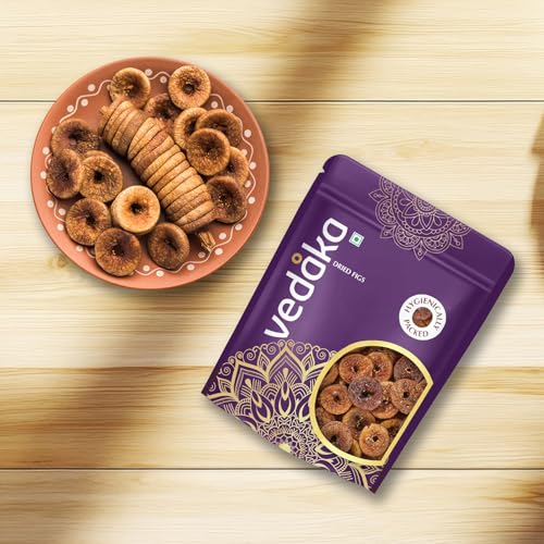 Image of Amazon Brand - Vedaka Dried Figs | 1 Kg | 500 g x Pack of 2 | Premium quality Figs (Anjeer) | Rich Source Of Fiber | Low in Fat | Ideal for Festive Gifting | Hygienically Packed