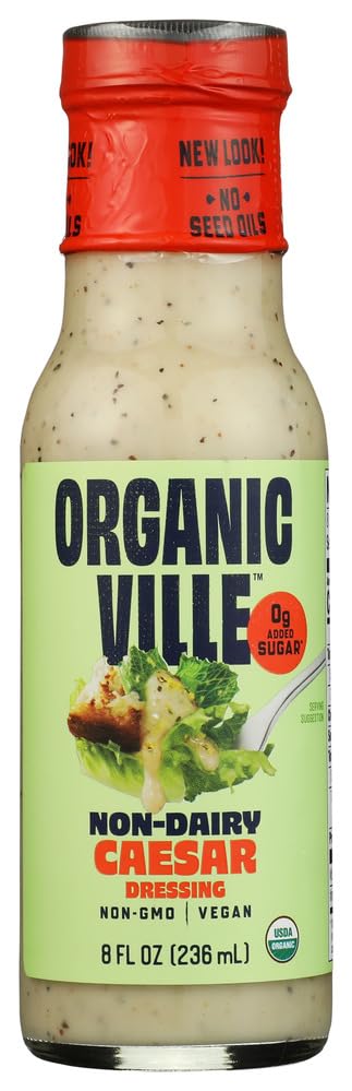 ORGANICVILLE Organic Non Dairy Caesar Dressing, 8 FZ