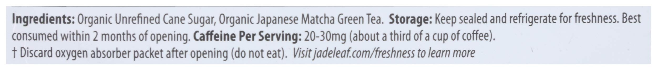 Jade Leaf Matcha Organic Japanese Green Tea Original Matcha Latte Mix 3 5 Oz — view 3