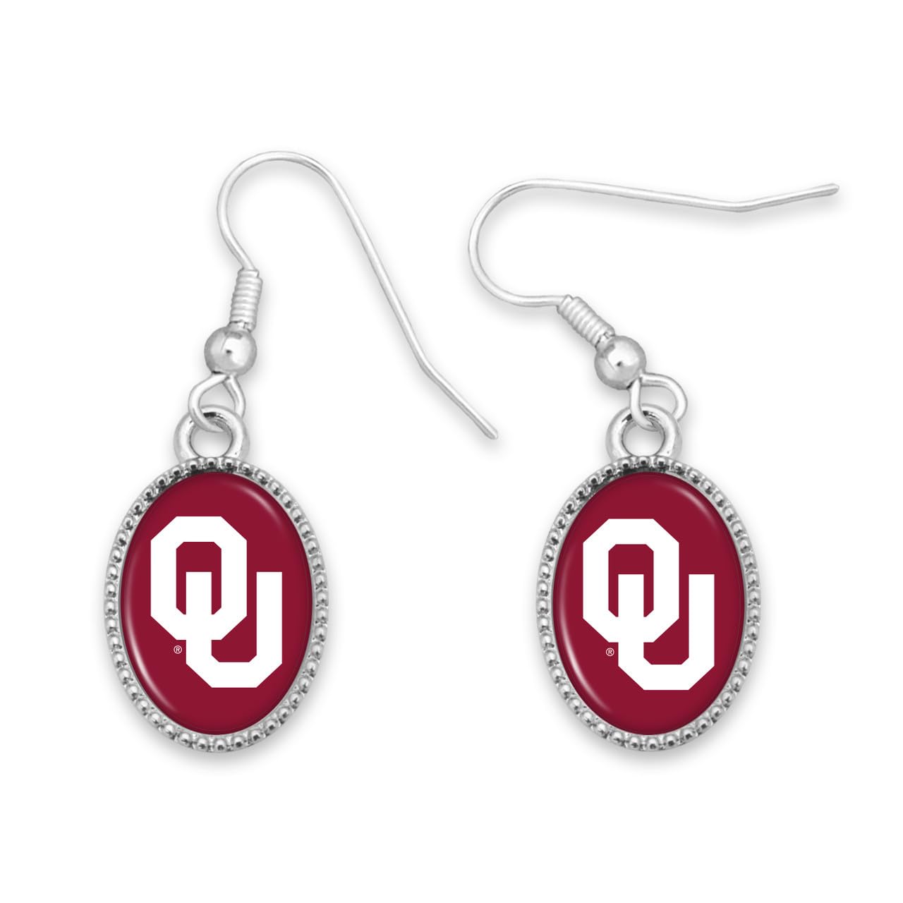 Oklahoma Sooners Kennedy Earrings Jewelry Gift Licensed OU