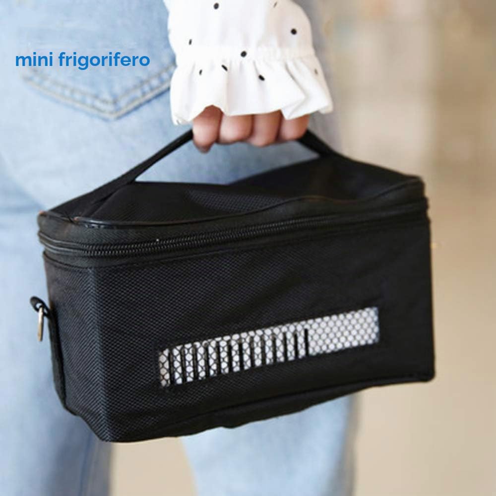 LEVIOC'S Refrigeratore elettrico per insulina, frigorifero portatile per medicinali in viaggio, frigorifero per auto e casa, mini frigorifero, 2-18 °C