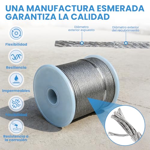 Rollo de cable acerado 1.8 8 Imagen adicional