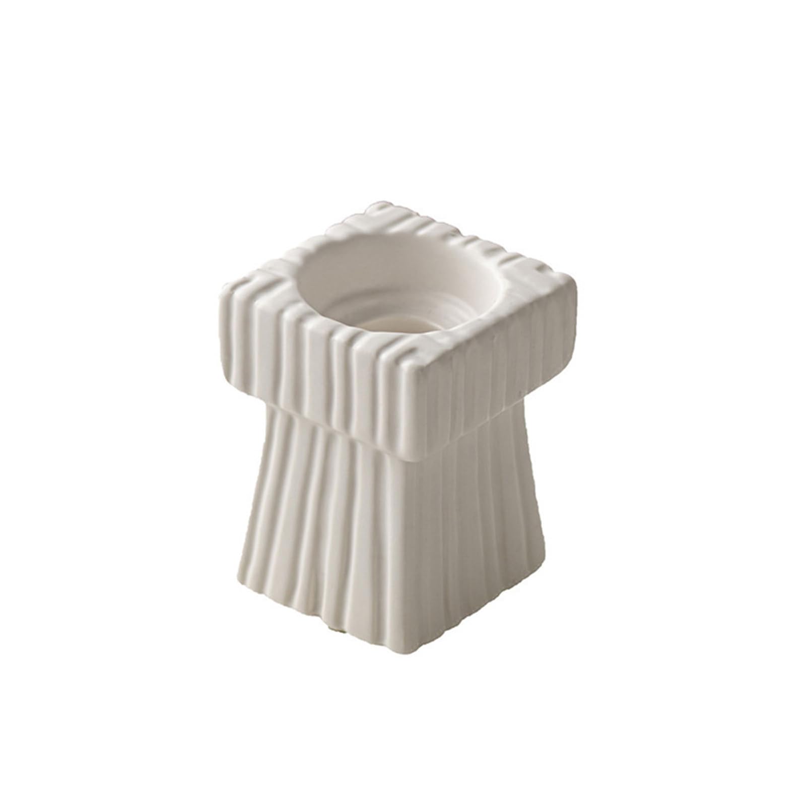 Buxuaaaa White Holder Romantics Candlestick Cup Desktop Decorative Tealight Jar Home Party Decor Suitable For Various Settings