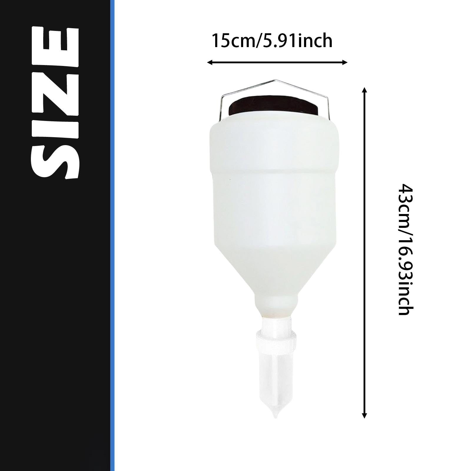 Gralara Dispenser per in Bottiglia Sospesa Versatile Dispenser per Condimento in Bottiglia Vuota a Prova di Perdite per Insalata, Sciroppo, Ketchup, Bar, 3.5 Litri