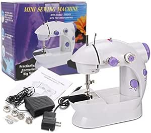 Amazon.com: Dtemple Mini Sewing Machine Portable Mini Electric ...
