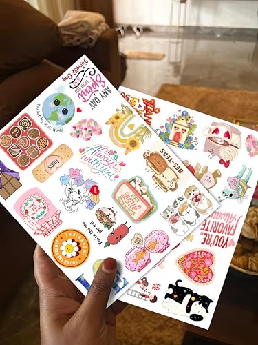 Image of WallDesign Romantic Love Stickers for Couples (32 Pcs) - Cute Daily Love Message Stickers - Couple Gift for Wife, Husband, Girlfriend & Boyfriend - Anniversary, Marriage, Birthday & Everyday Surprise