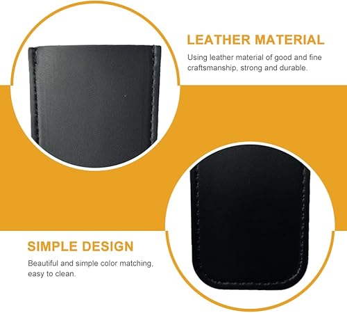 Miniatura 7 de Zerodeko Juego de 2 fundas de cuero para lonchera con mango caliente, funda para utensilios de cocina, utensilios de cocina de metal, cubierta de