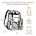 Amazon Basics, Rucksack für klassische Anlässe/Freizeit/Schule, Transparent, 1er-Pack