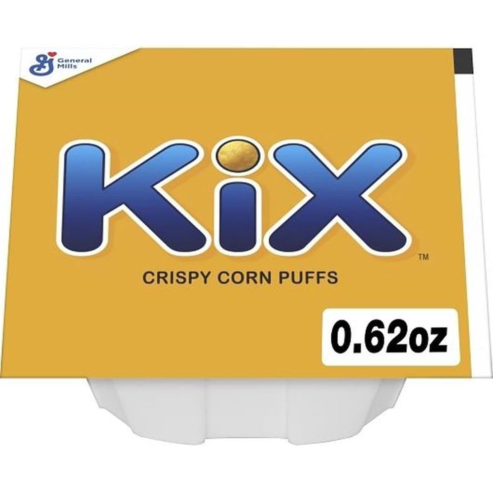 Kix Cereal Crispy Corn Puffs by General Mills – Pack of 96
