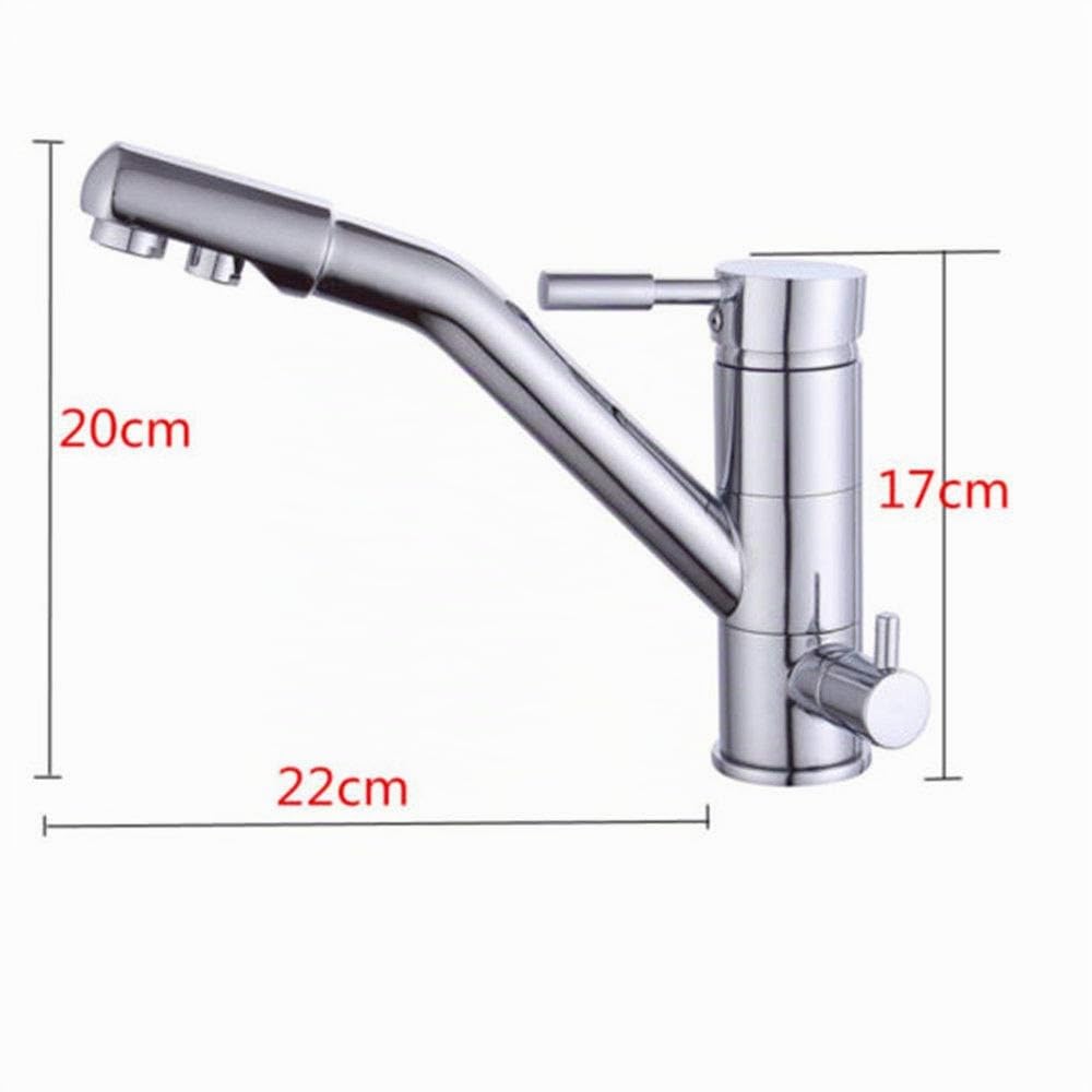 Grifo YUNRUX mezclador 3 en 1 sistema de ósmosis giratorio de tres vías grifo de baño y cocina