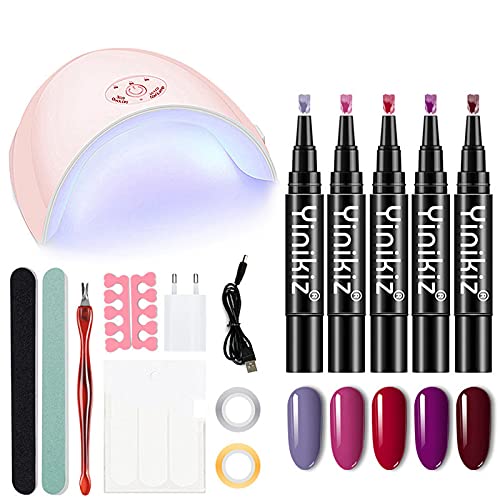 LEEDY 15 PC Nagellack Set Polygel Set mit UV Lampe Nageldesign Nagellack Set Gel Nägel Selber Set Starterset Gelnägel…