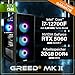 Greed® MK2 - High End Gaming PC - Intel Core i7 12700F & Nvidia Geforce RTX 5060 - Ultra Schneller RGB Computer + 4K Raytracing Rechner mit 4,9 GHZ - 32 GB DDR4 RAM - 1TB SSD - WLAN + W11 Pro