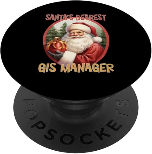 GIS Manager Christmas Holiday Love Xmas PopSockets Standard PopGrip