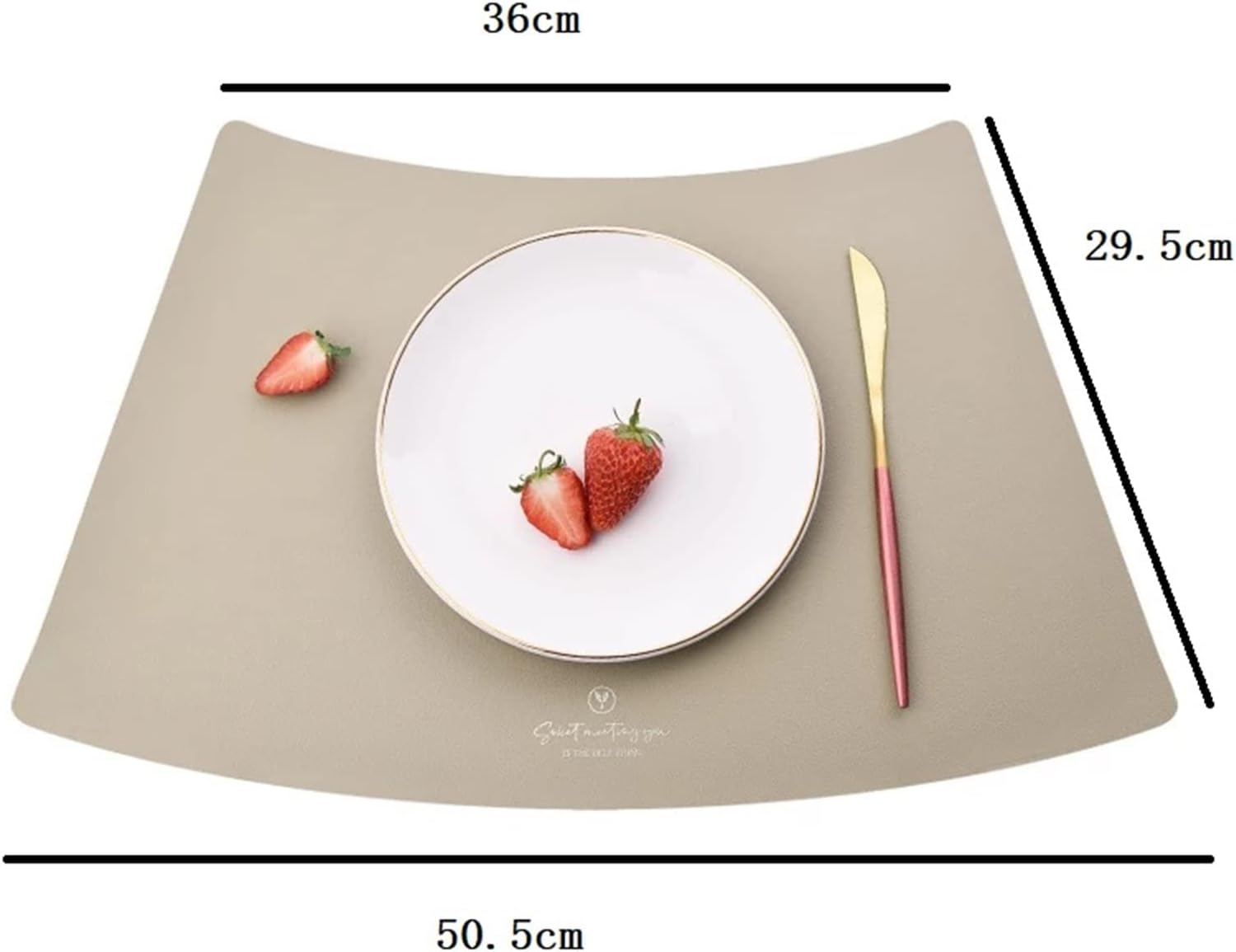 Round PU Dinning Table Mats Faux Leather Waterproof Coffee Mats Heat Wedged Place Mat for Kitchen Dining(San Water Blue,4 pcs)