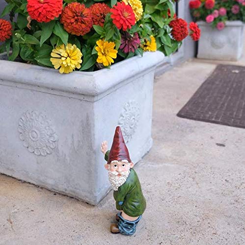 Peeing Garden Gnome, Mood Lab Garden Gnome, Pants Down Gnome Garden Statue, Unique Garden Ornaments Lawn Figurine, Naughty Gift Decorations Outdoor Indoor, Home Decor (1PC)