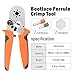 iCrimp Wire Ferrule Crimping Tool, Hexagonal Crimp Profile, Self-adjusting Wire End-sleeves Crimper for AWG23-10 Insulated Terminal & Non-insulated Ferrule